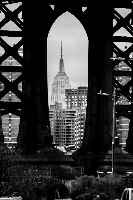 Empire State Building from DUMBO (Down Under Manhattan Bridge Overpass)