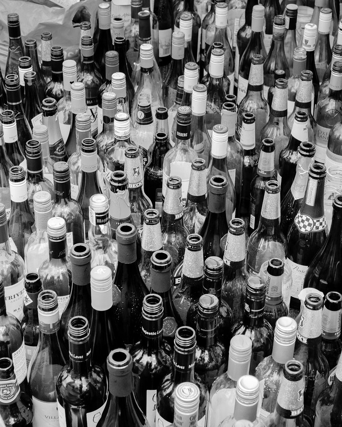 The night before 
 Keywords: bottles